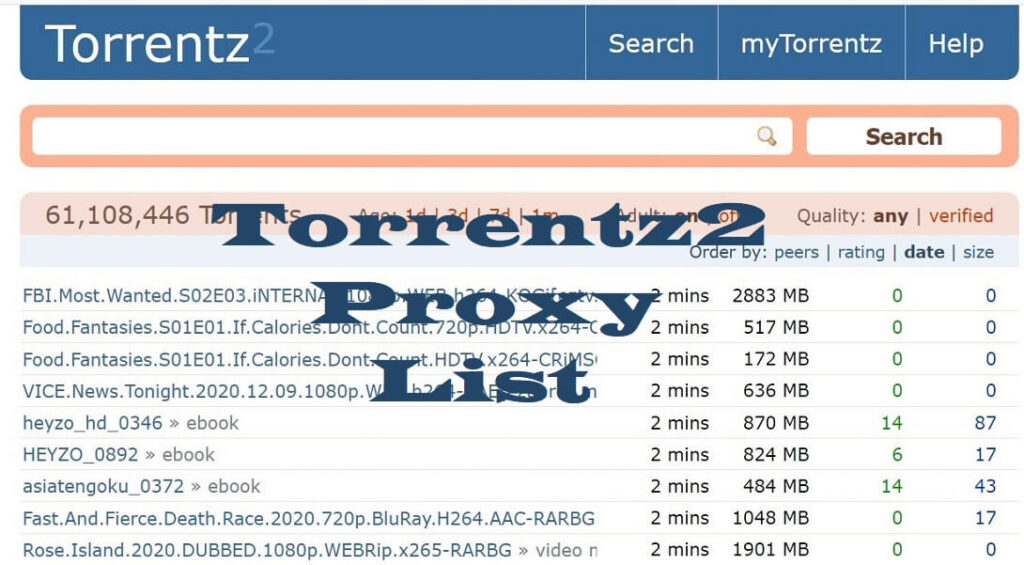 Torrentz2 Proxy List